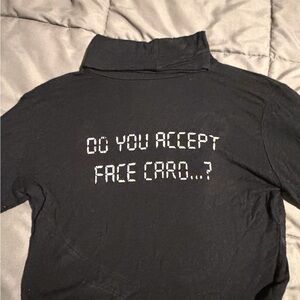 y2k Custom printed diy goth turtleneck